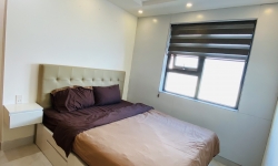 Mường Thanh Apartment Полностью меблированная гостиная с потолочным вентилятором кондиционера,