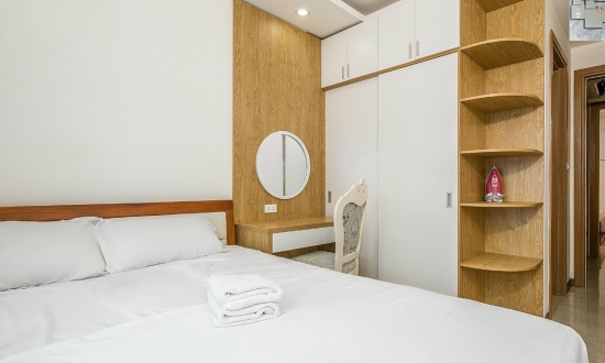 Mường Thanh Apartment Чистый туалет с плавным потоком воды,